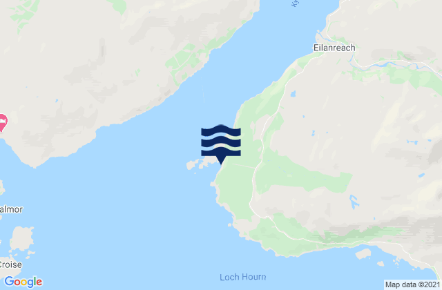 Karte der Gezeiten Sandaig Bay, United Kingdom
