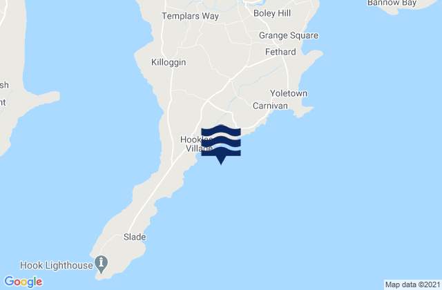 Karte der Gezeiten Sandeel Bay, Ireland
