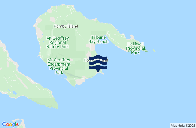 Karte der Gezeiten Sandpiper Island, Canada