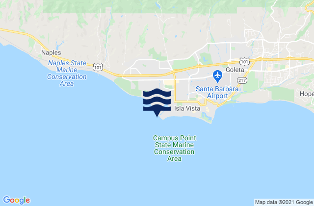 Karte der Gezeiten Sands Beach, United States