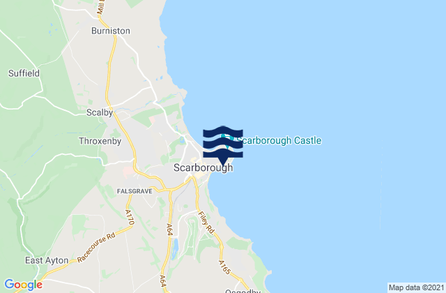 Karte der Gezeiten Sandside Bay, United Kingdom