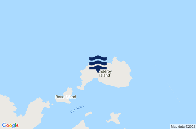 Karte der Gezeiten Sandy Bay, New Zealand