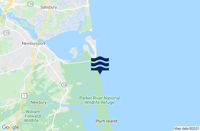 Karte der Gezeiten Sandy Beach, United States
