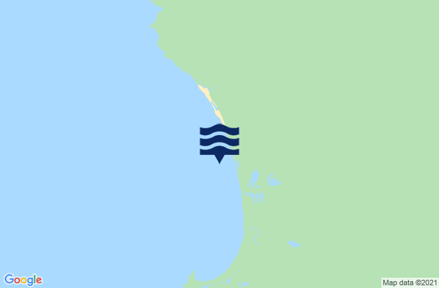 Karte der Gezeiten Sandy Cape Beach, Australia