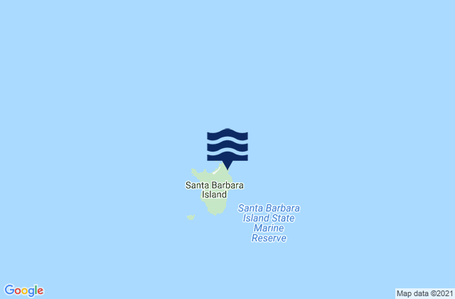 Karte der Gezeiten Santa Barbara Island, United States