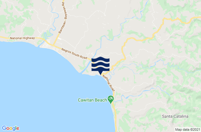 Karte der Gezeiten Santa Catalina, Philippines