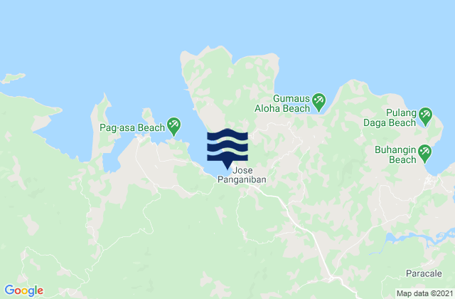 Karte der Gezeiten Santa Rosa Sur, Philippines