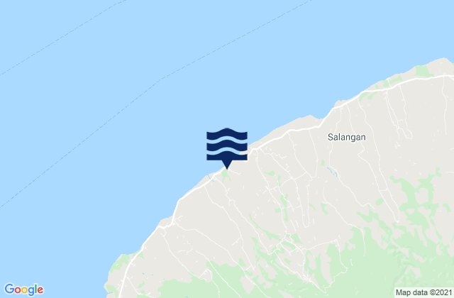 Karte der Gezeiten Santong, Indonesia