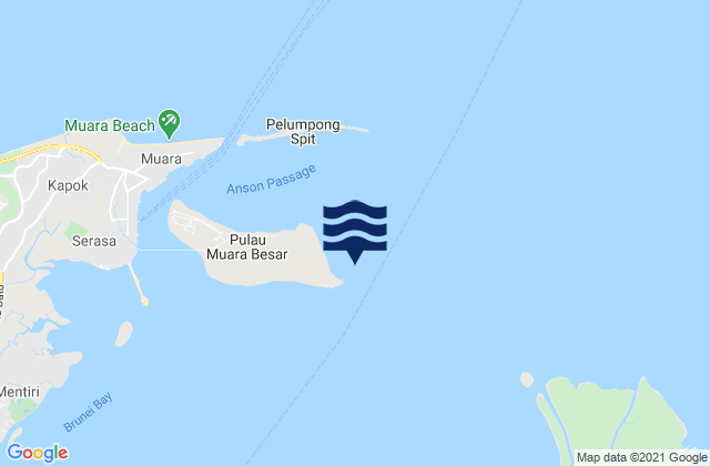 Karte der Gezeiten Sapo Point (Brunei Bay), Malaysia