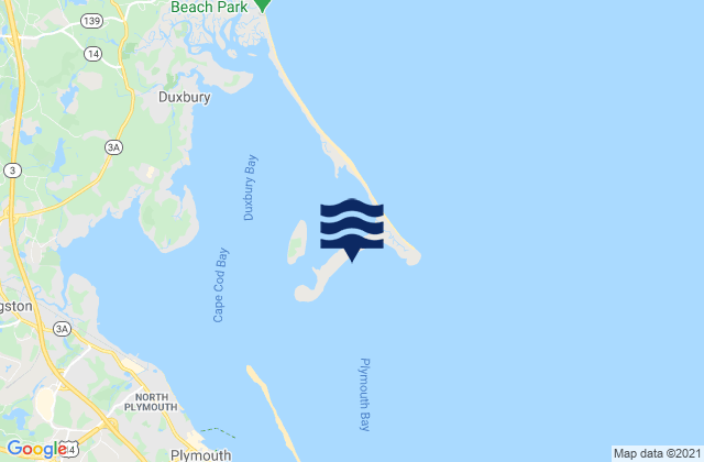 Karte der Gezeiten Saquish Beach, United States