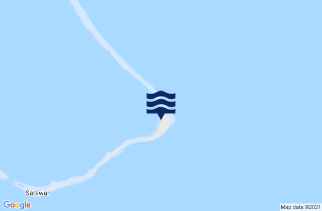 Karte der Gezeiten Satawan Anchorage, Micronesia