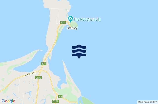 Karte der Gezeiten Sawyer Bay, Australia
