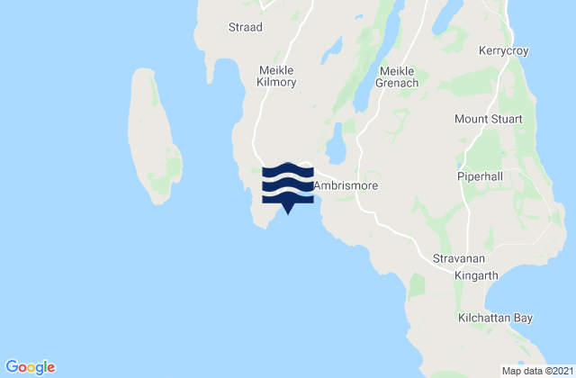 Karte der Gezeiten Scalpsie Bay, United Kingdom