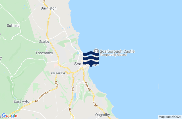 Karte der Gezeiten Scarborough, United Kingdom