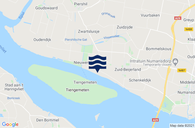 Karte der Gezeiten Schiedam, Netherlands
