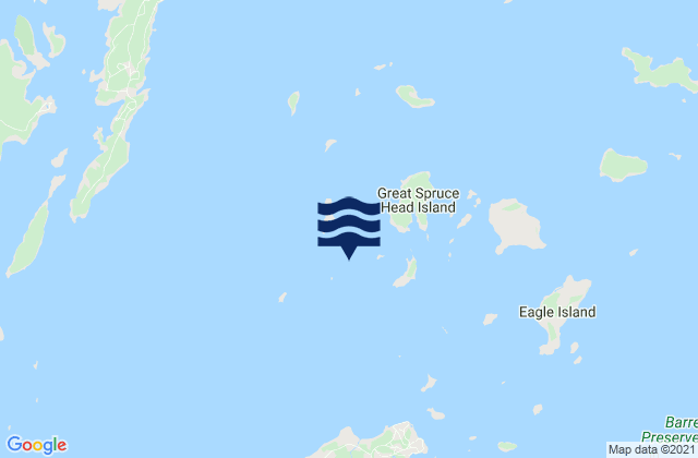 Karte der Gezeiten Scrag Island 0.3 nautical mile SW of, United States