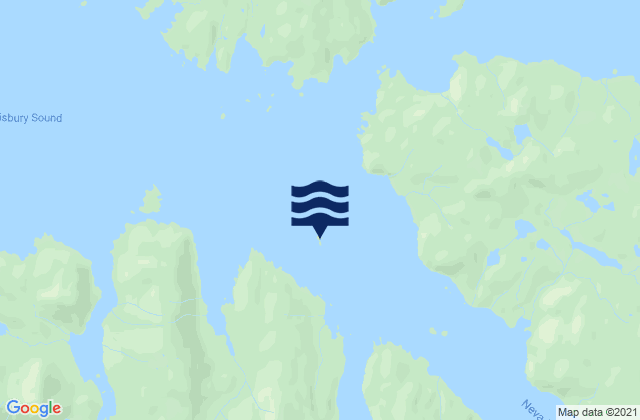Karte der Gezeiten Scraggy Island, United States