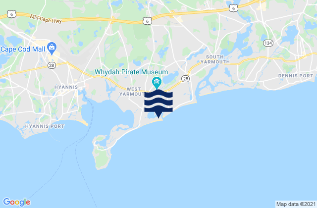 Karte der Gezeiten Sea Gull Beach, United States