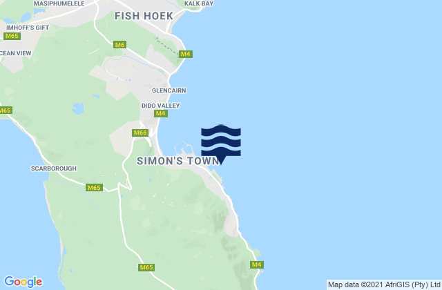 Karte der Gezeiten Seaforth Beach, South Africa