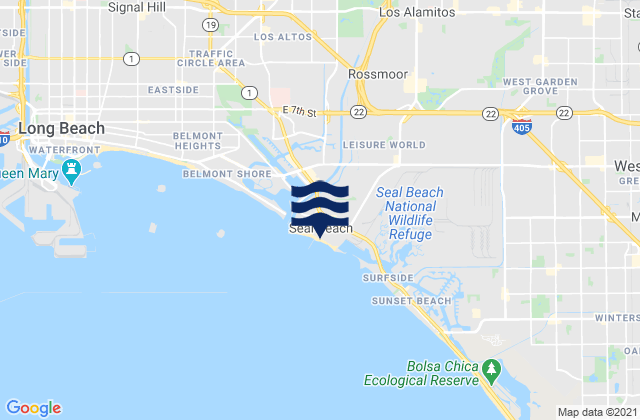 Karte der Gezeiten Seal Beach, United States