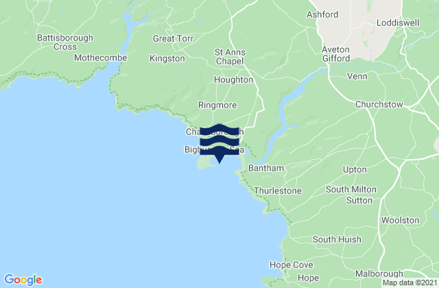 Karte der Gezeiten Sedgewell Cove Beach, United Kingdom