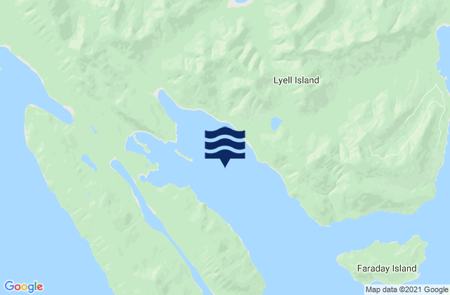 Karte der Gezeiten Sedgwick Bay, Canada