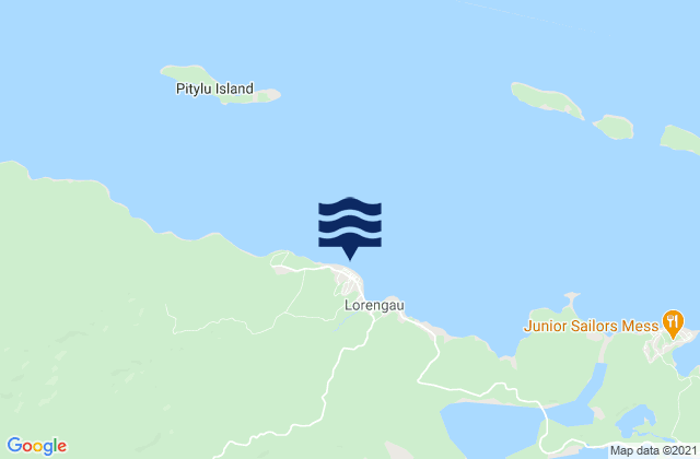 Karte der Gezeiten Seeadler Harbour, Papua New Guinea