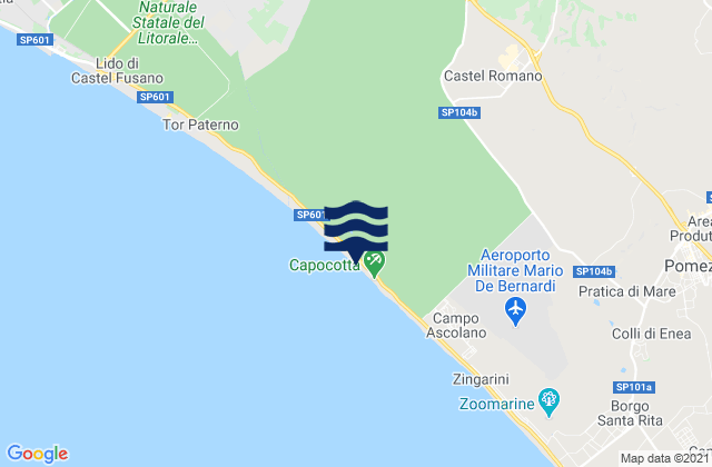 Karte der Gezeiten Selcetta, Italy