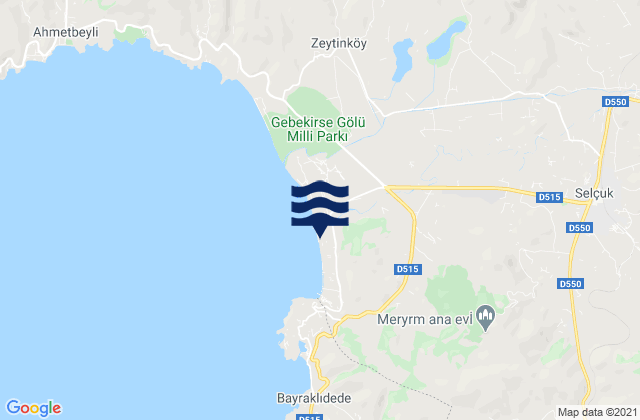 Karte der Gezeiten Selçuk, Turkey