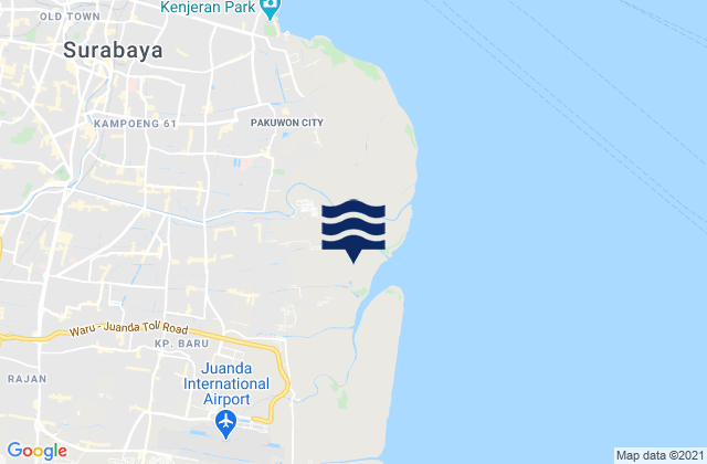 Karte der Gezeiten Semampir, Indonesia