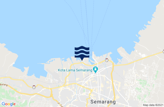 Karte der Gezeiten Semarang, Indonesia
