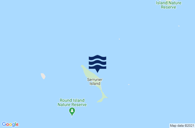 Karte der Gezeiten Serrurier Island, Australia
