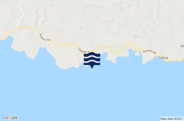 Karte der Gezeiten Serua, Fiji