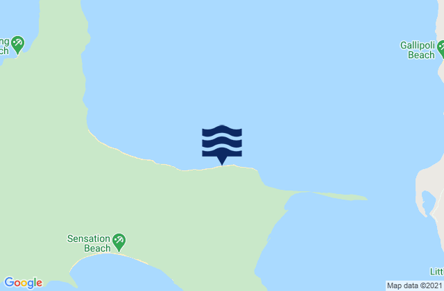 Karte der Gezeiten Seven Mile Beach, Australia