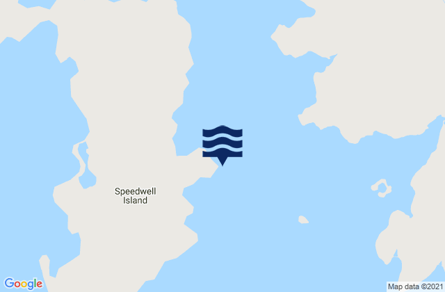 Karte der Gezeiten Shag Point, Falkland Islands