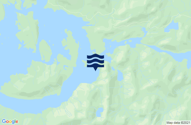Karte der Gezeiten Shakan Strait (Kosciusko Island), United States