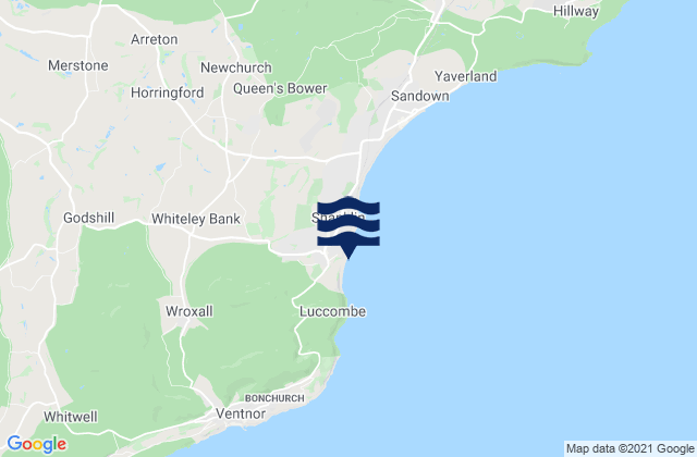 Karte der Gezeiten Shanklin Beach, United Kingdom