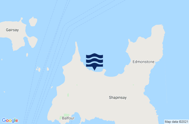 Karte der Gezeiten Shapinsay, United Kingdom