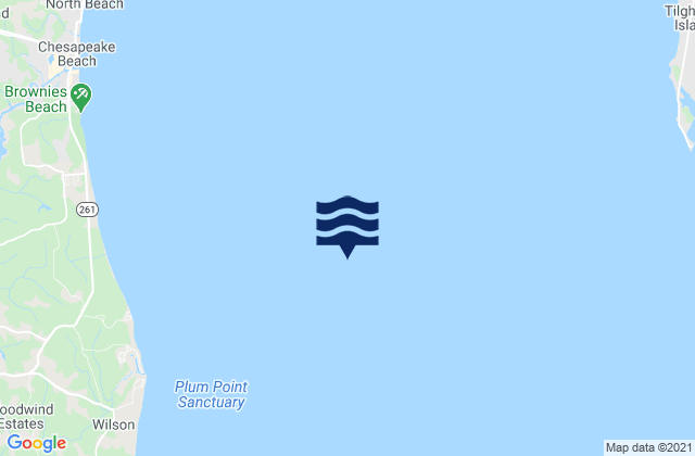 Karte der Gezeiten Sharp Island Lt. 3.4 n.mi. west of, United States