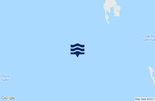 Karte der Gezeiten Sharps Island Light, United States