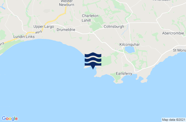 Karte der Gezeiten Shell Bay Beach, United Kingdom