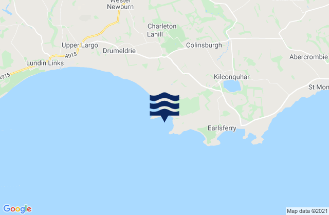 Karte der Gezeiten Shell Bay, United Kingdom