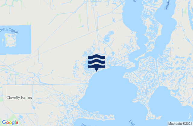 Karte der Gezeiten Shell Beach, United States
