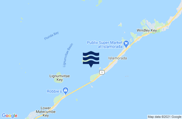 Karte der Gezeiten Shell Key Channel (Florida Bay), United States