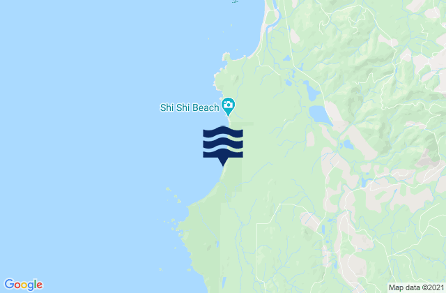 Karte der Gezeiten Shi-Shi Beach, United States