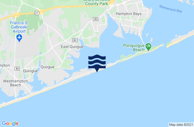 Karte der Gezeiten Shinnecock Yacht Club (Penniman Creek), United States