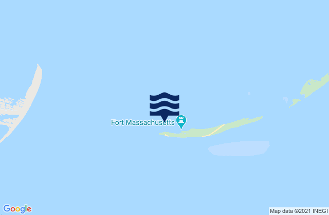 Karte der Gezeiten Ship Island Pass, United States