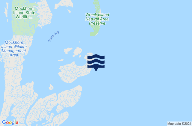 Karte der Gezeiten Ship Shoal Inlet, United States