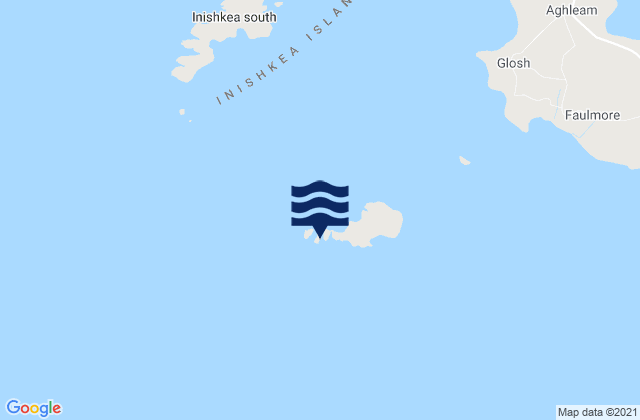 Karte der Gezeiten Shiraghy Island, Ireland