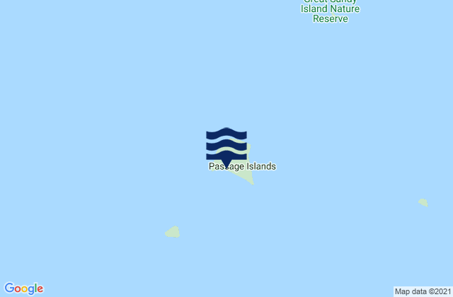 Karte der Gezeiten Sholl Island, Australia
